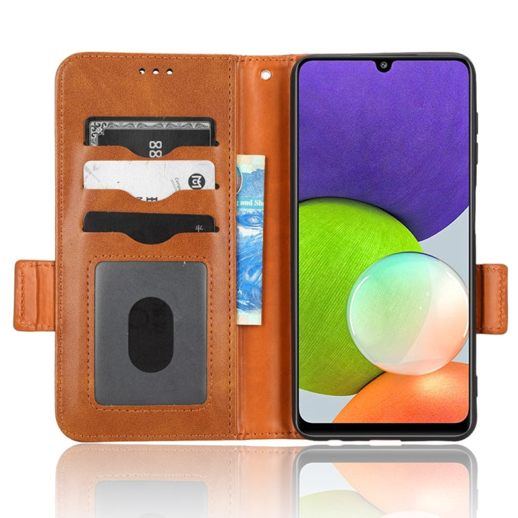 For Samsung Galaxy A12 / M12 Symmetrical Triangle Leather Phone Case