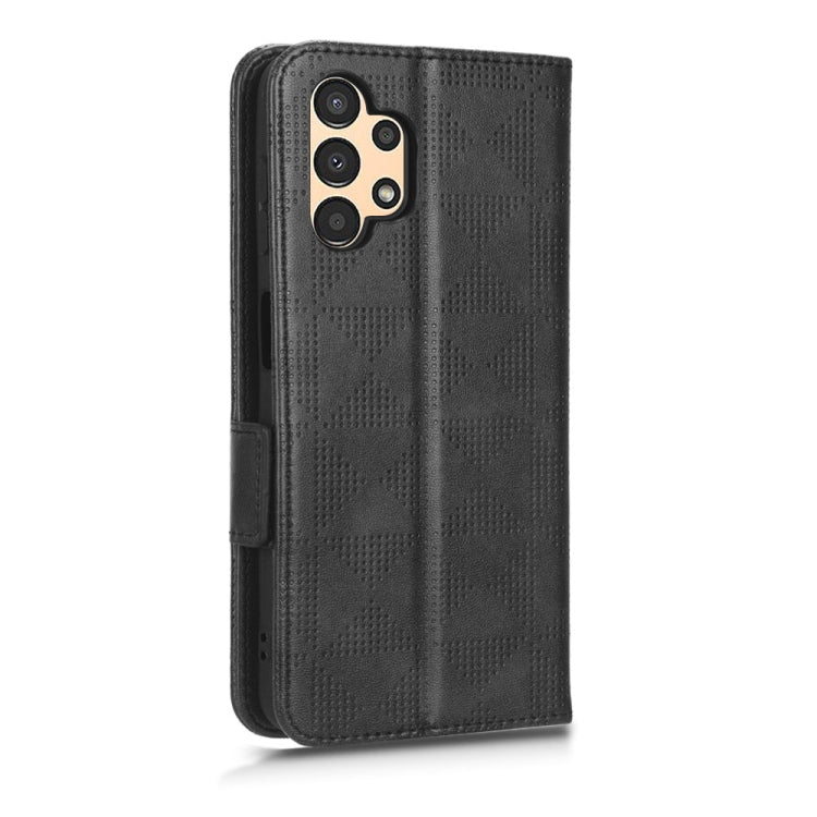 For Samsung Galaxy A13 4G Symmetrical Triangle Leather Phone Case