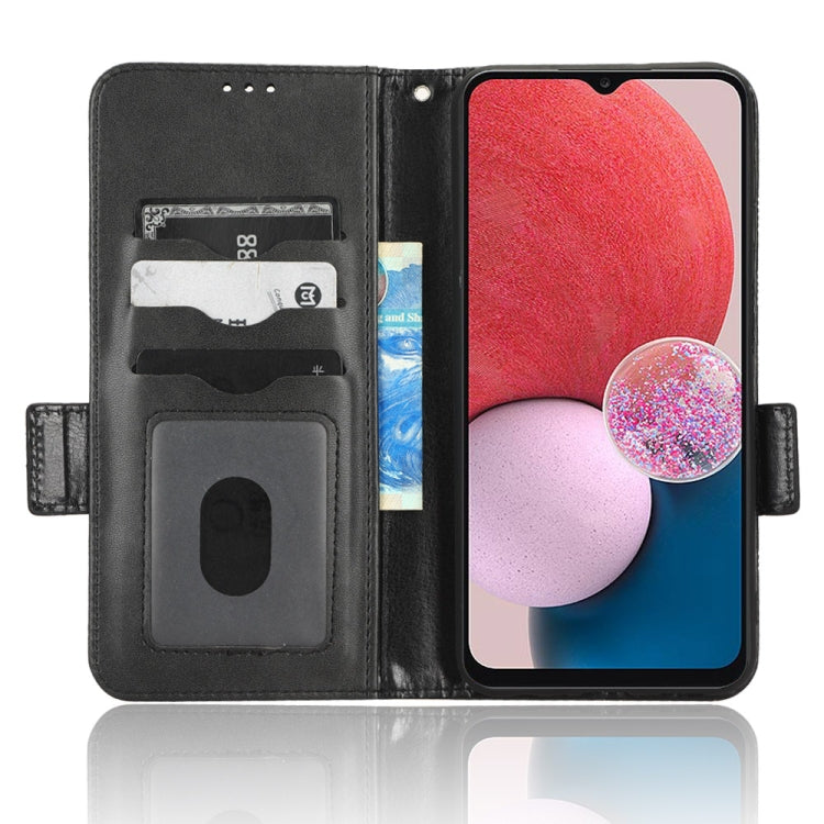 For Samsung Galaxy A13 4G Symmetrical Triangle Leather Phone Case