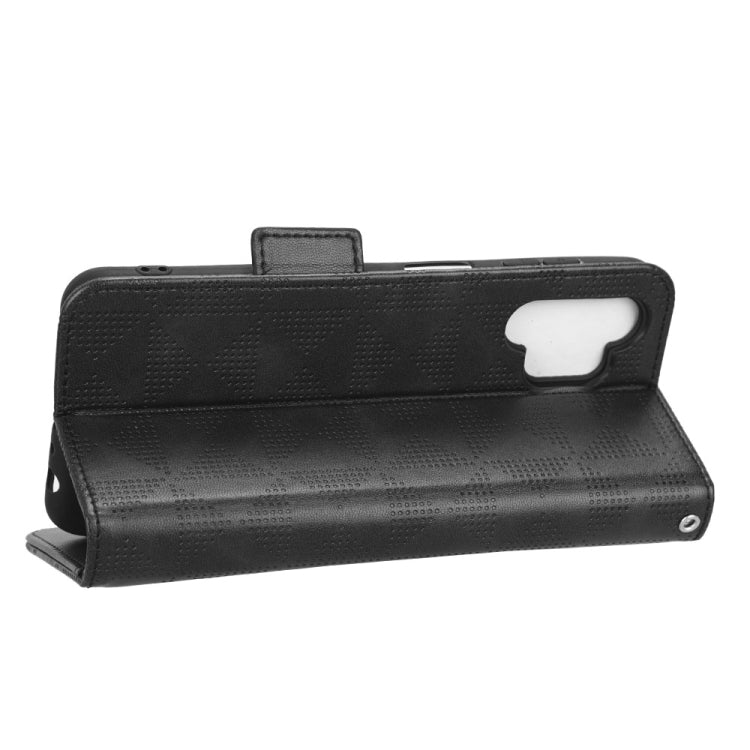 For Samsung Galaxy A13 4G Symmetrical Triangle Leather Phone Case