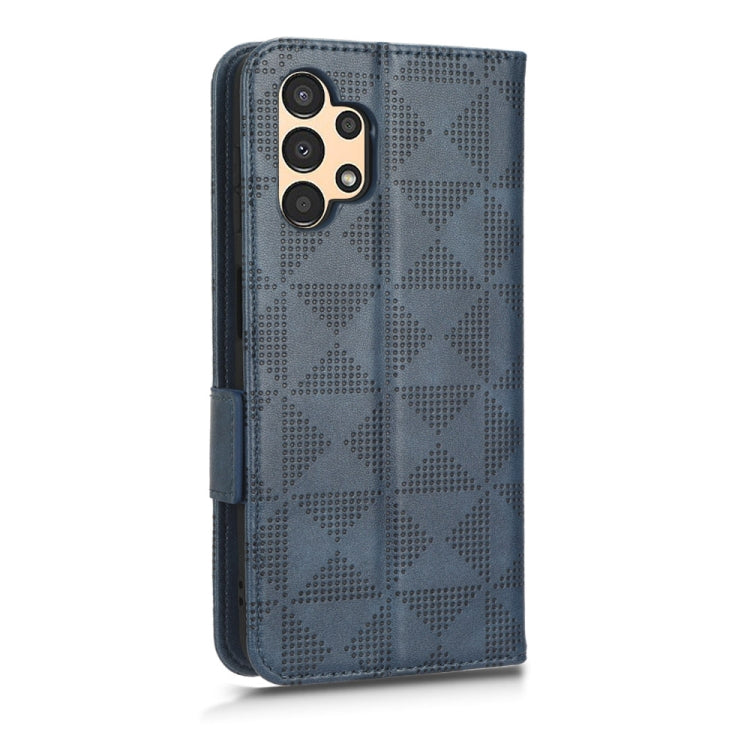 For Samsung Galaxy A13 4G Symmetrical Triangle Leather Phone Case