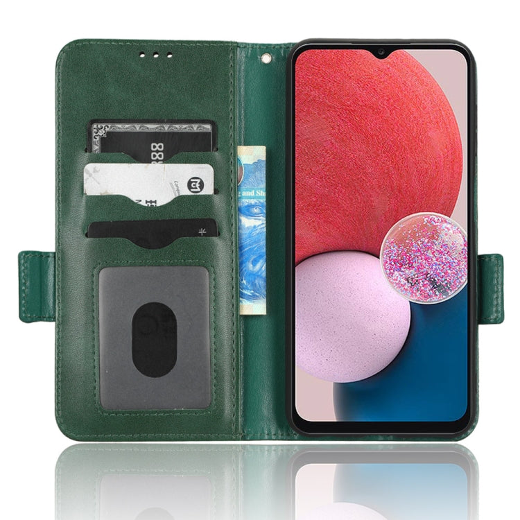 For Samsung Galaxy A13 4G Symmetrical Triangle Leather Phone Case
