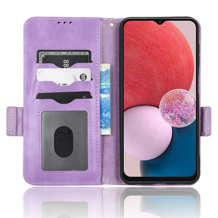 For Samsung Galaxy A13 4G Symmetrical Triangle Leather Phone Case