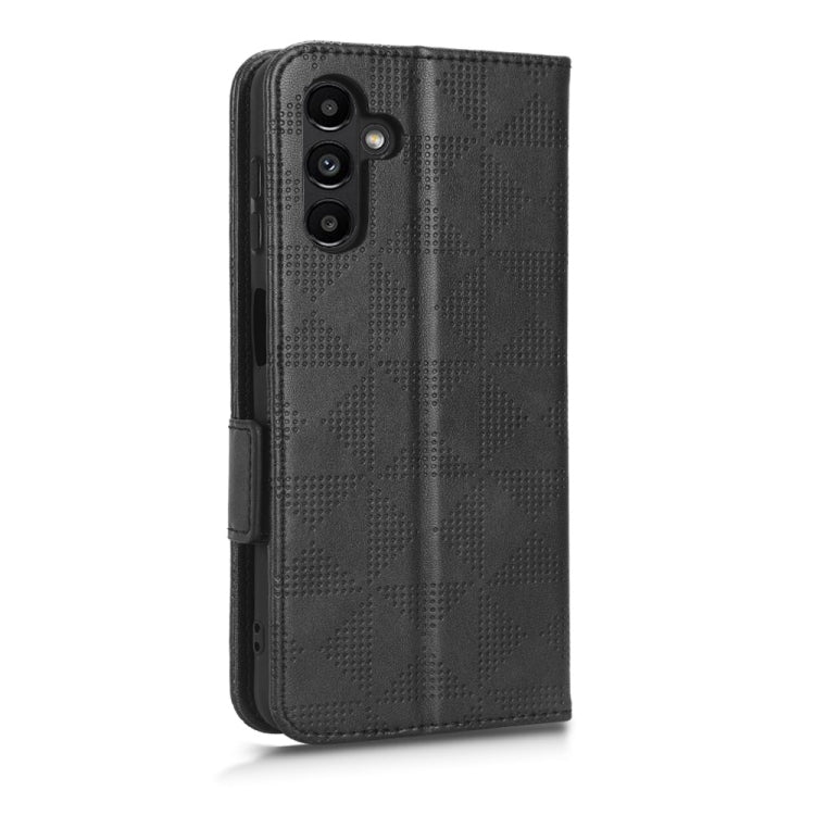 For Samsung Galaxy A13 5G Symmetrical Triangle Leather Phone Case