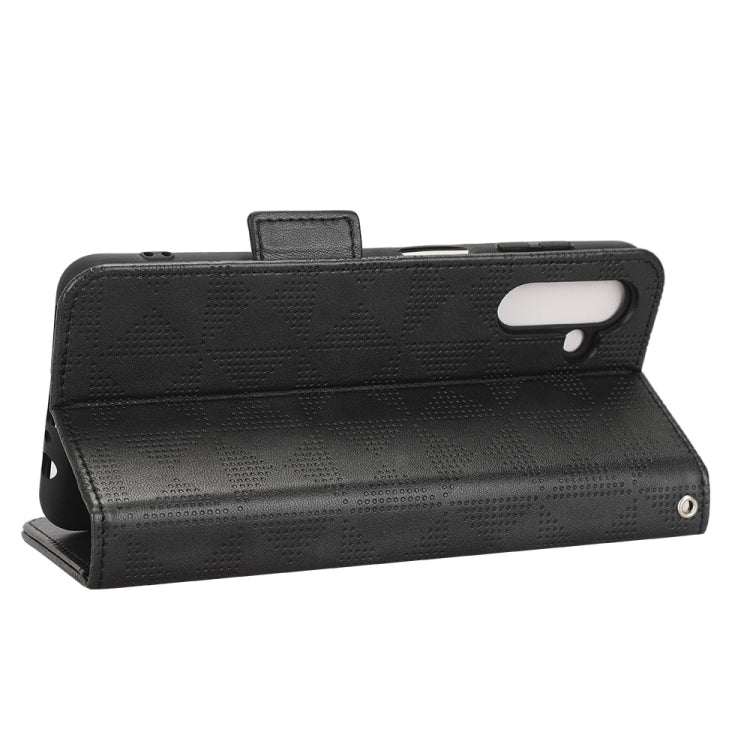 For Samsung Galaxy A13 5G Symmetrical Triangle Leather Phone Case