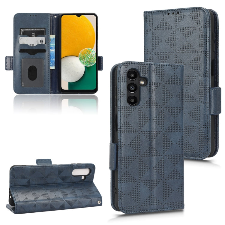 For Samsung Galaxy A13 5G Symmetrical Triangle Leather Phone Case