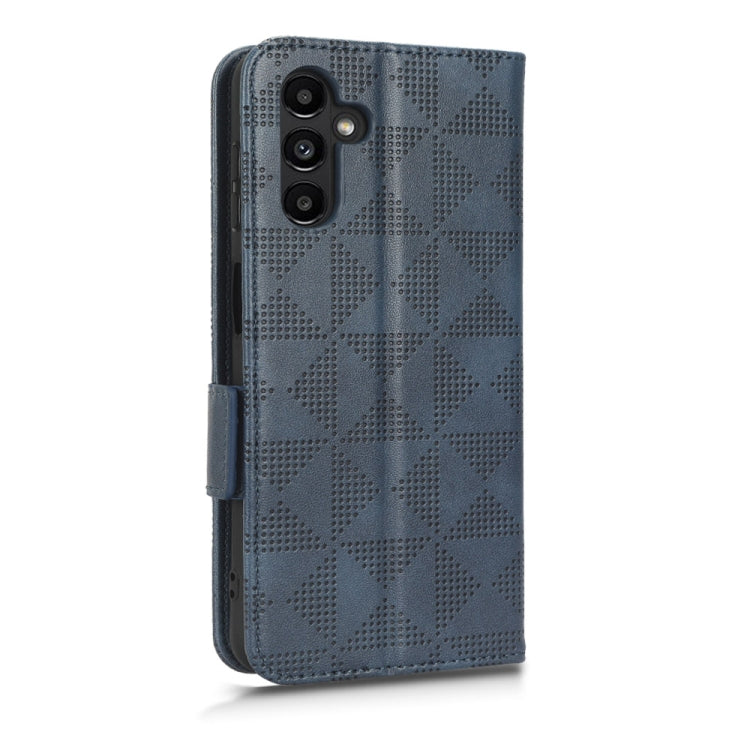 For Samsung Galaxy A13 5G Symmetrical Triangle Leather Phone Case