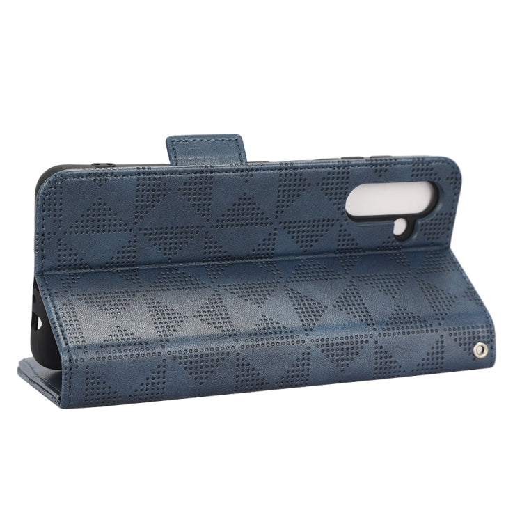For Samsung Galaxy A13 5G Symmetrical Triangle Leather Phone Case