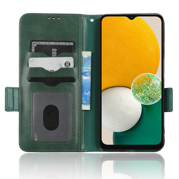 For Samsung Galaxy A13 5G Symmetrical Triangle Leather Phone Case