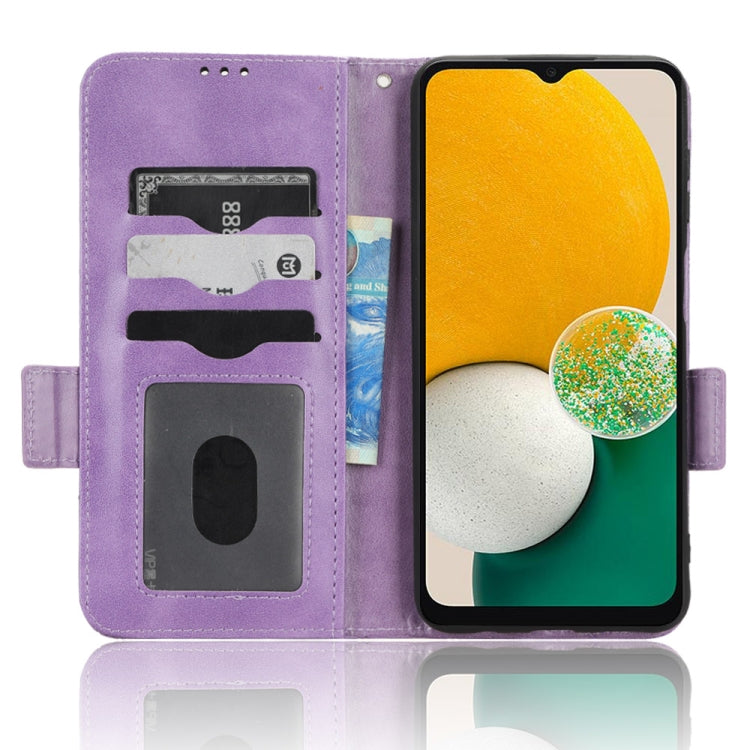For Samsung Galaxy A13 5G Symmetrical Triangle Leather Phone Case