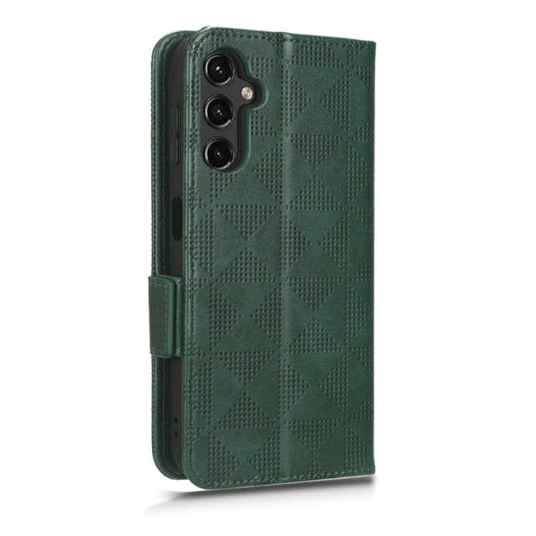 For Samsung Galaxy A14 4G Symmetrical Triangle Leather Phone Case