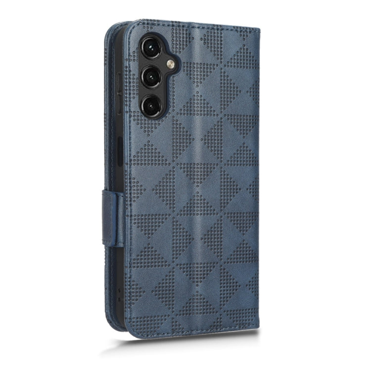 For Samsung Galaxy A14 5G Symmetrical Triangle Leather Phone Case