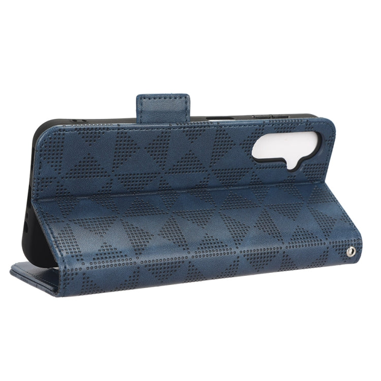 For Samsung Galaxy A14 5G Symmetrical Triangle Leather Phone Case