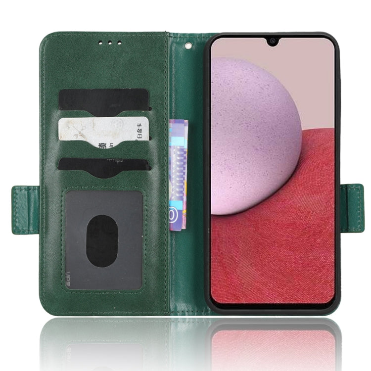 For Samsung Galaxy A14 5G Symmetrical Triangle Leather Phone Case