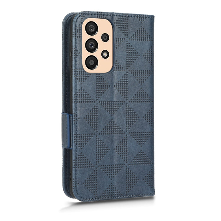 For Samsung Galaxy A23 4G Symmetrical Triangle Leather Phone Case