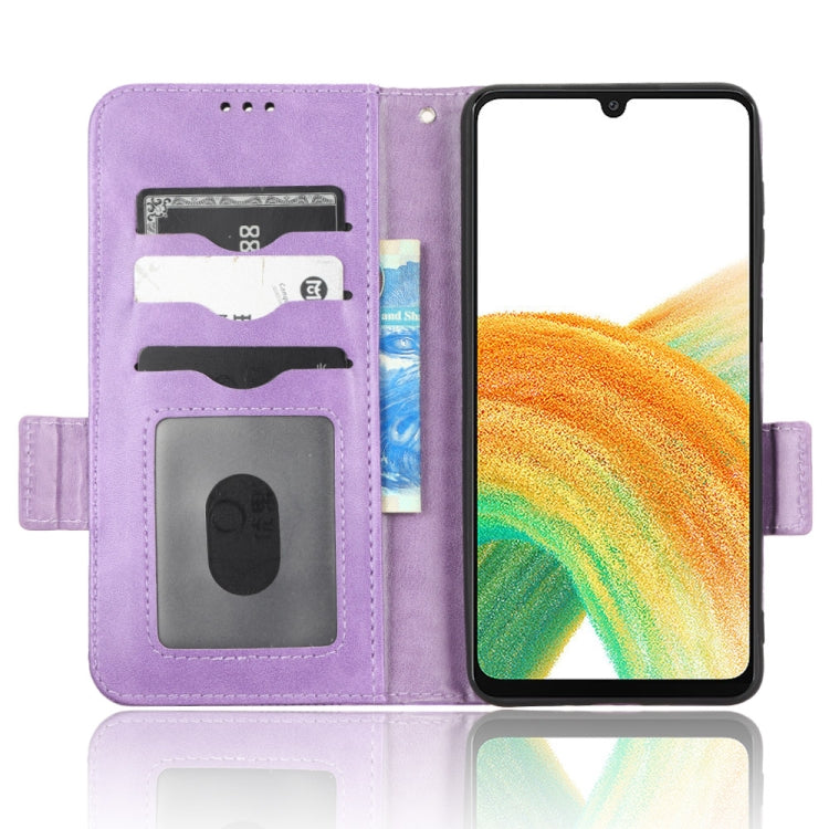 For Samsung Galaxy A23 4G Symmetrical Triangle Leather Phone Case