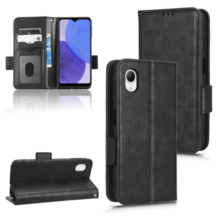 For Samsung Galaxy A23e/A23 5G JP Version Symmetrical Triangle Leather Phone Case