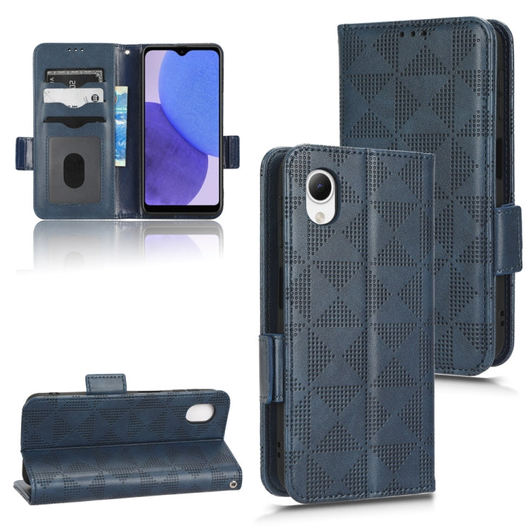 For Samsung Galaxy A23e/A23 5G JP Version Symmetrical Triangle Leather Phone Case