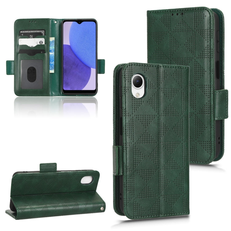 For Samsung Galaxy A23e/A23 5G JP Version Symmetrical Triangle Leather Phone Case