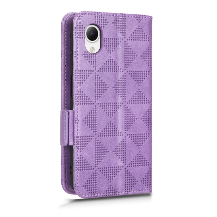 For Samsung Galaxy A23e/A23 5G JP Version Symmetrical Triangle Leather Phone Case