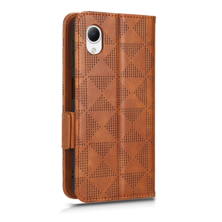 For Samsung Galaxy A23e/A23 5G JP Version Symmetrical Triangle Leather Phone Case