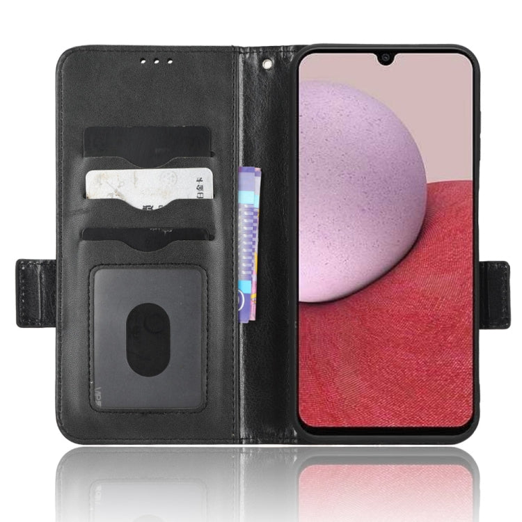 For Samsung Galaxy A24 4G Symmetrical Triangle Leather Phone Case