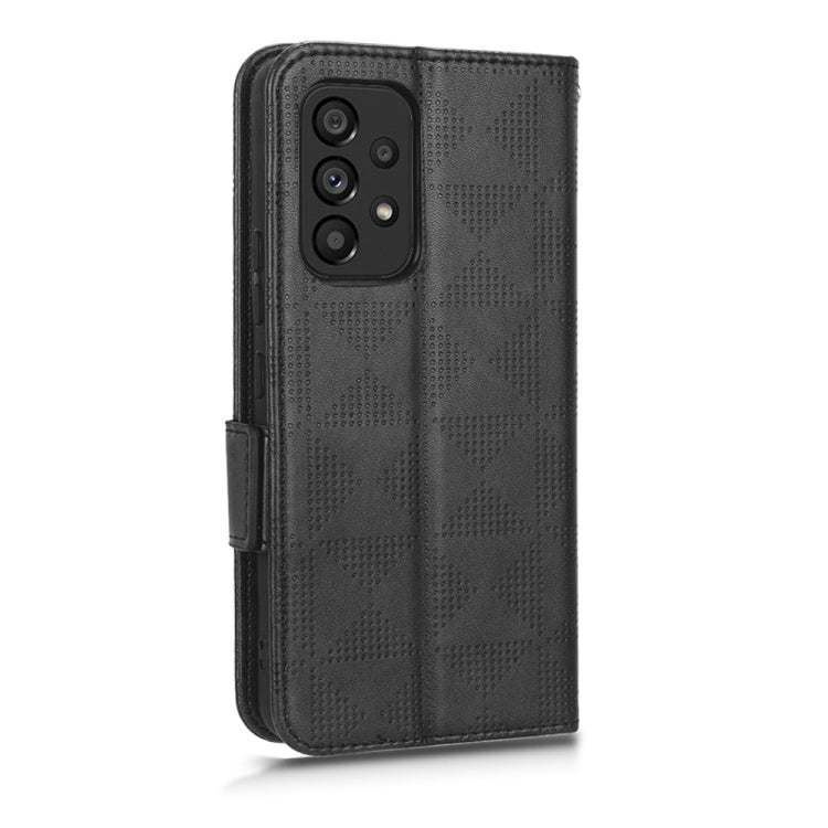 For Samsung Galaxy A53 5G Symmetrical Triangle Leather Phone Case