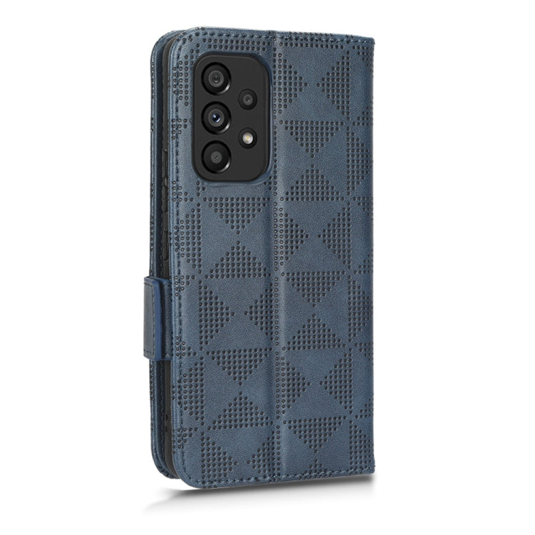 For Samsung Galaxy A53 5G Symmetrical Triangle Leather Phone Case