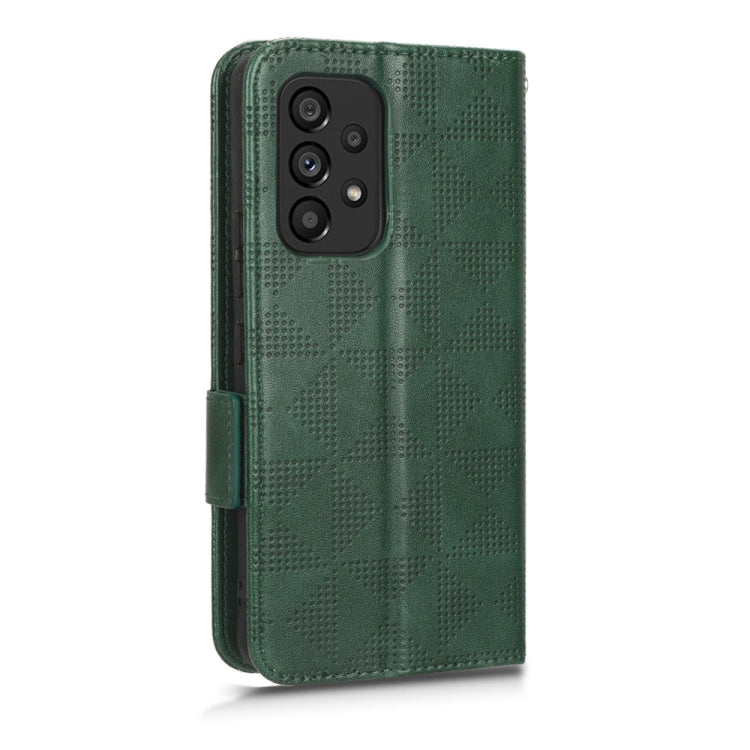For Samsung Galaxy A53 5G Symmetrical Triangle Leather Phone Case