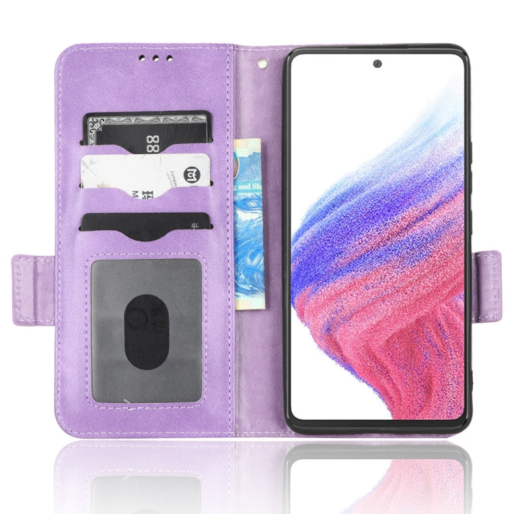 For Samsung Galaxy A53 5G Symmetrical Triangle Leather Phone Case