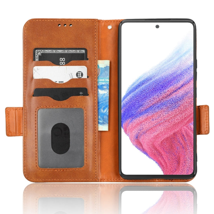 For Samsung Galaxy A53 5G Symmetrical Triangle Leather Phone Case