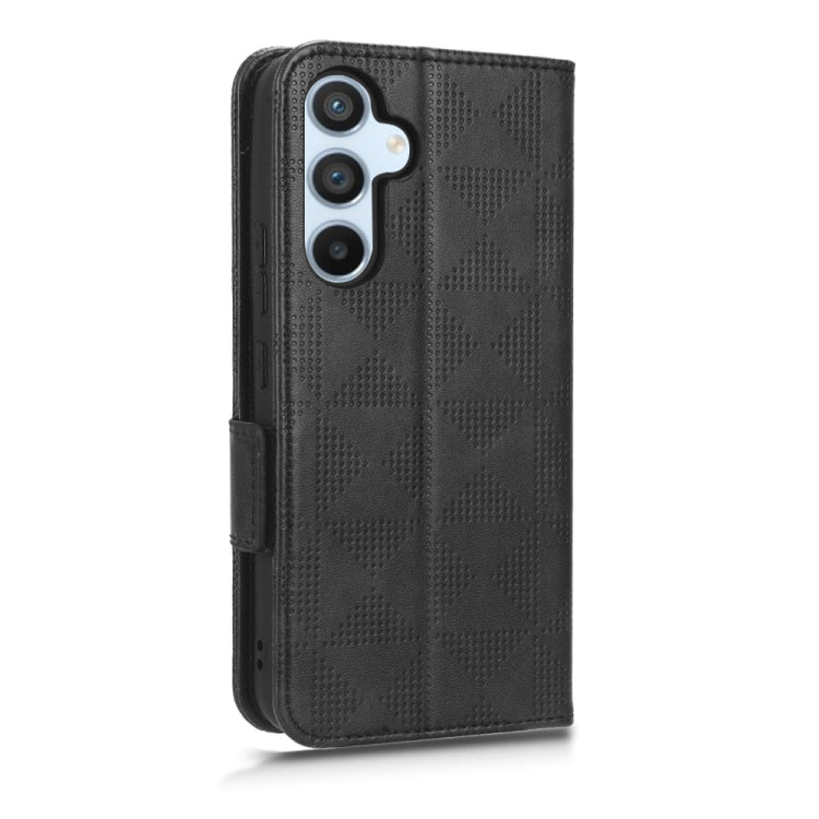 For Samsung Galaxy A54 5G Symmetrical Triangle Leather Phone Case
