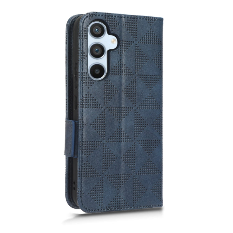 For Samsung Galaxy A54 5G Symmetrical Triangle Leather Phone Case