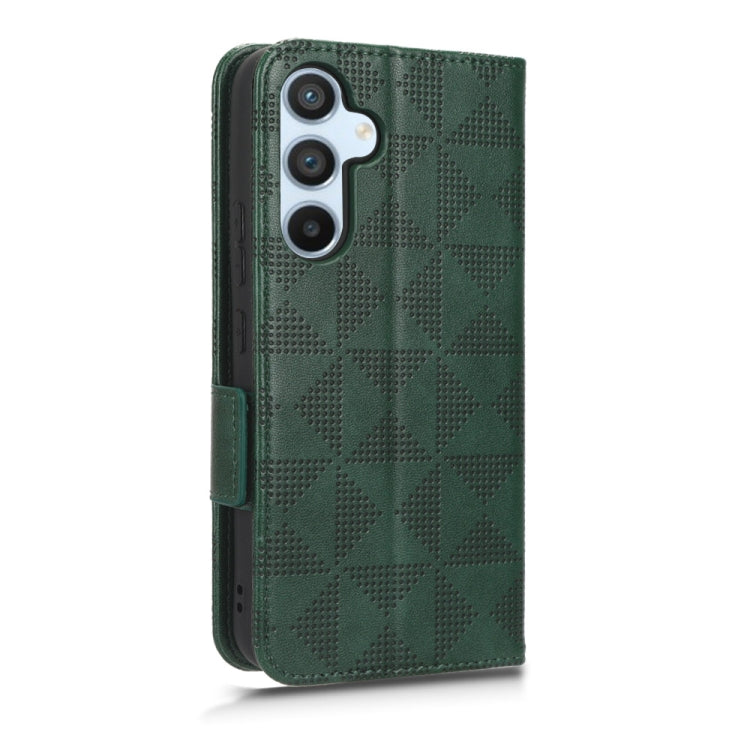 For Samsung Galaxy A54 5G Symmetrical Triangle Leather Phone Case