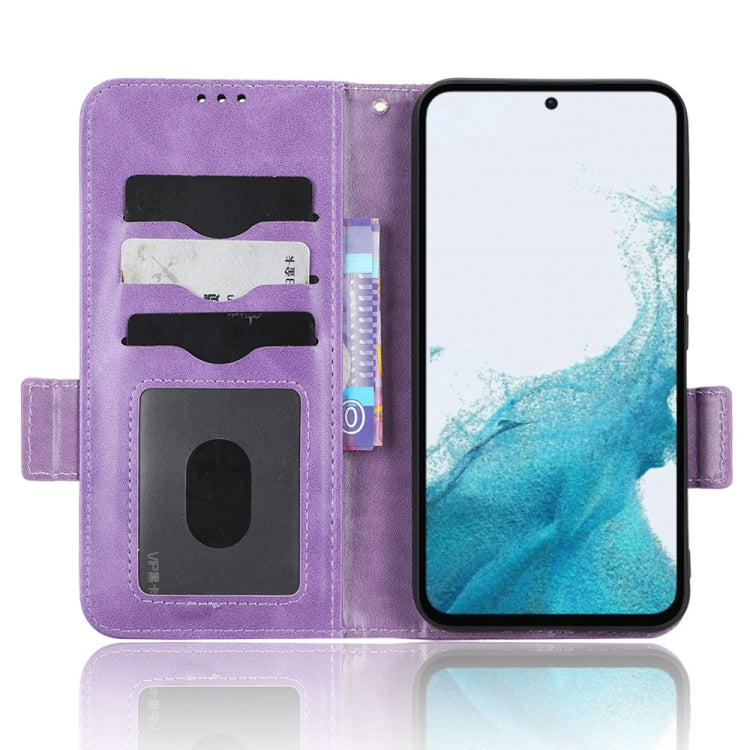 For Samsung Galaxy A54 5G Symmetrical Triangle Leather Phone Case