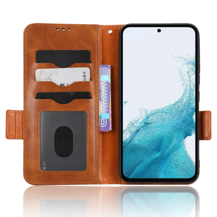 For Samsung Galaxy A54 5G Symmetrical Triangle Leather Phone Case