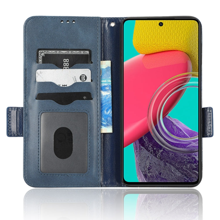 For Samsung Galaxy M53 5G Symmetrical Triangle Leather Phone Case