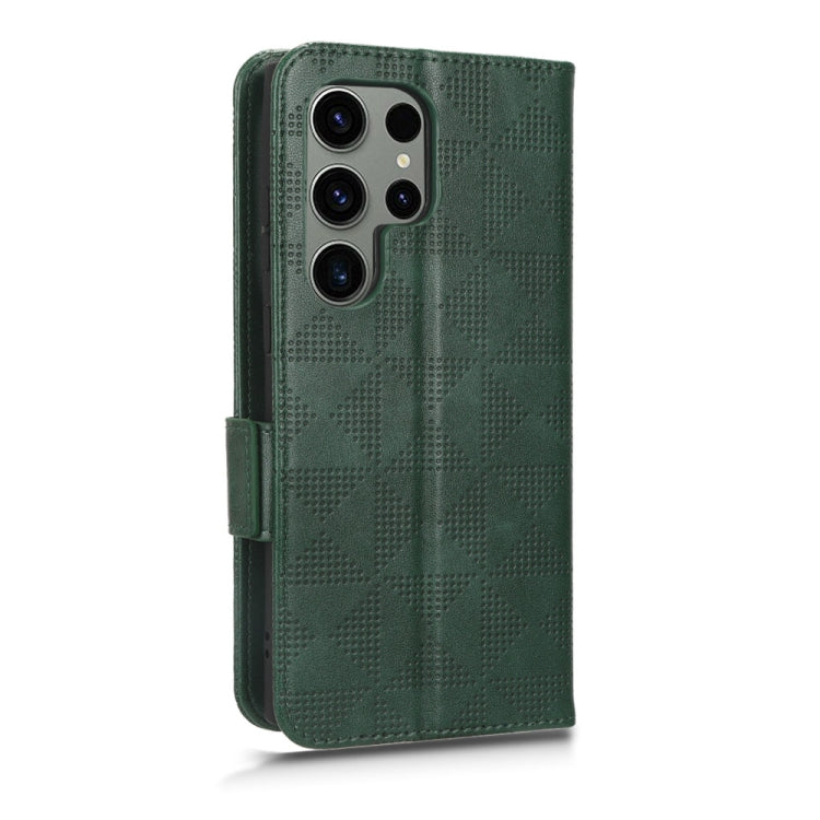 For Samsung Galaxy S23 Ultra 5G Symmetrical Triangle Leather Phone Case