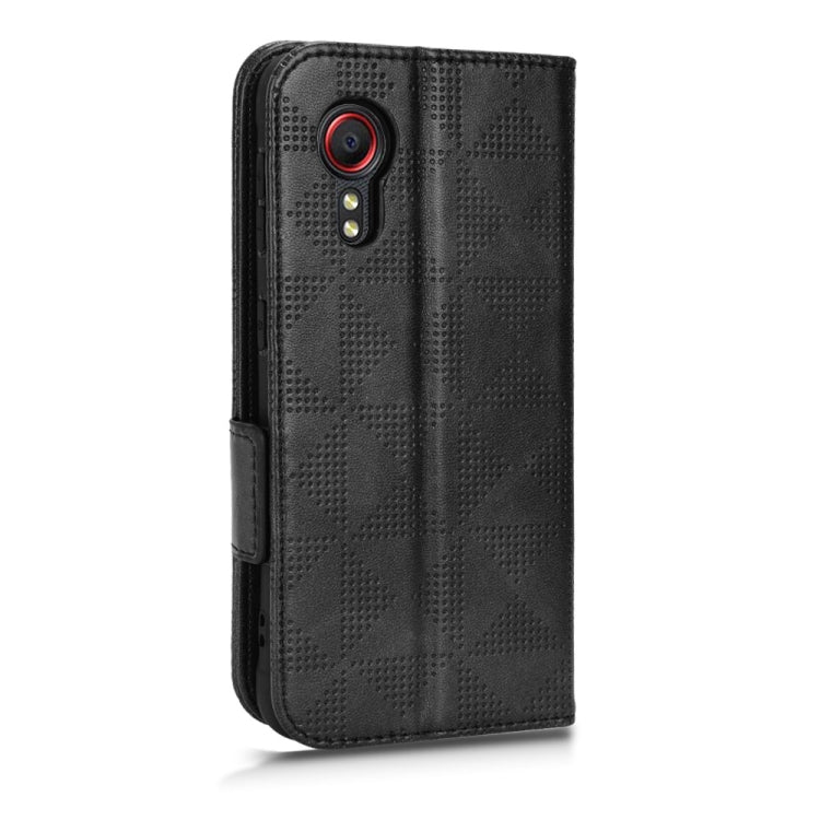 For Samsung Galaxy Xcover 5 Symmetrical Triangle Leather Phone Case