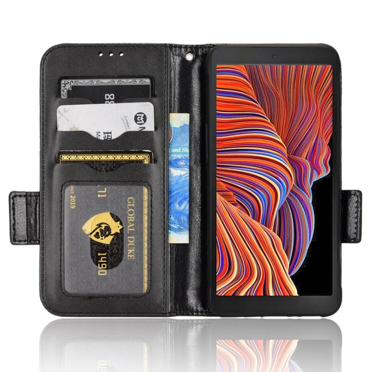 For Samsung Galaxy Xcover 5 Symmetrical Triangle Leather Phone Case