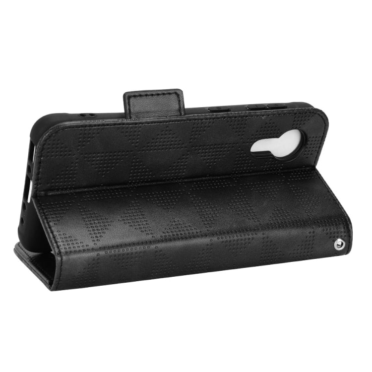 For Samsung Galaxy Xcover 5 Symmetrical Triangle Leather Phone Case