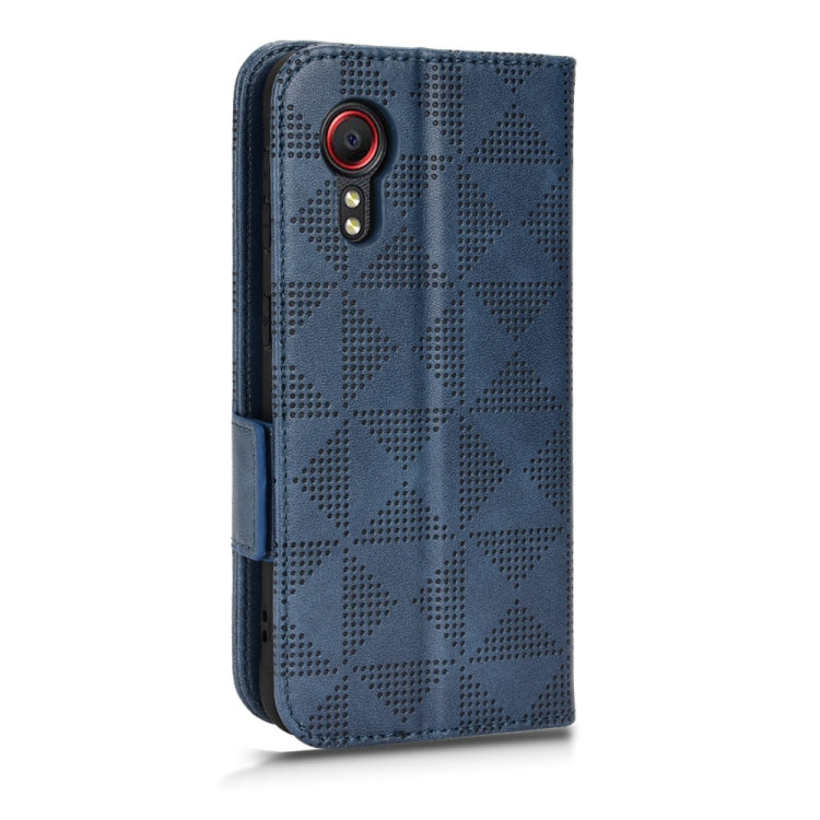 For Samsung Galaxy Xcover 5 Symmetrical Triangle Leather Phone Case
