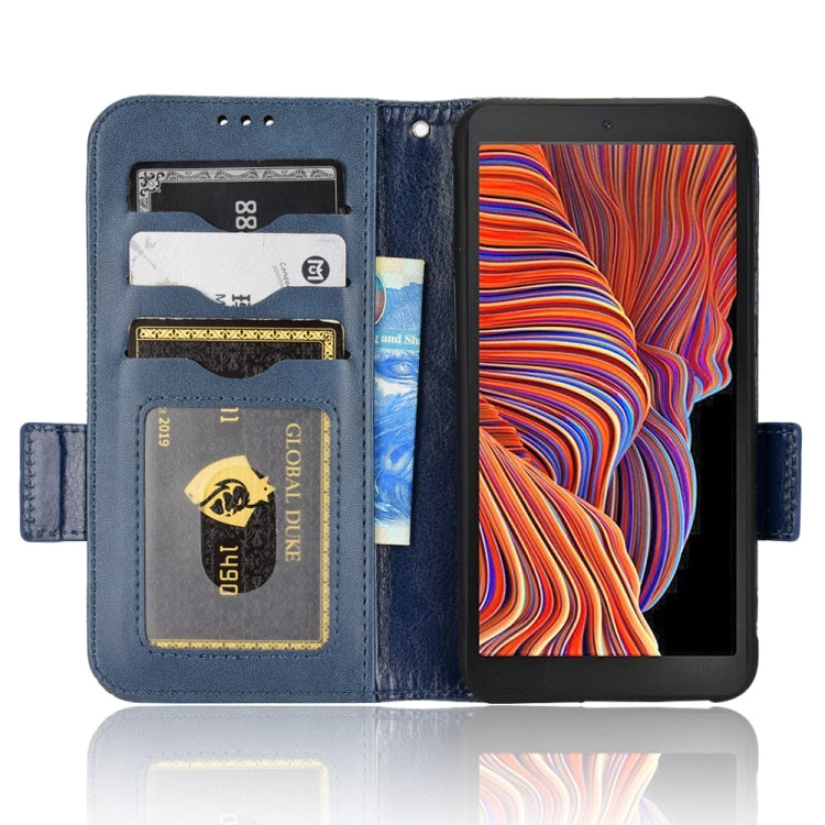 For Samsung Galaxy Xcover 5 Symmetrical Triangle Leather Phone Case