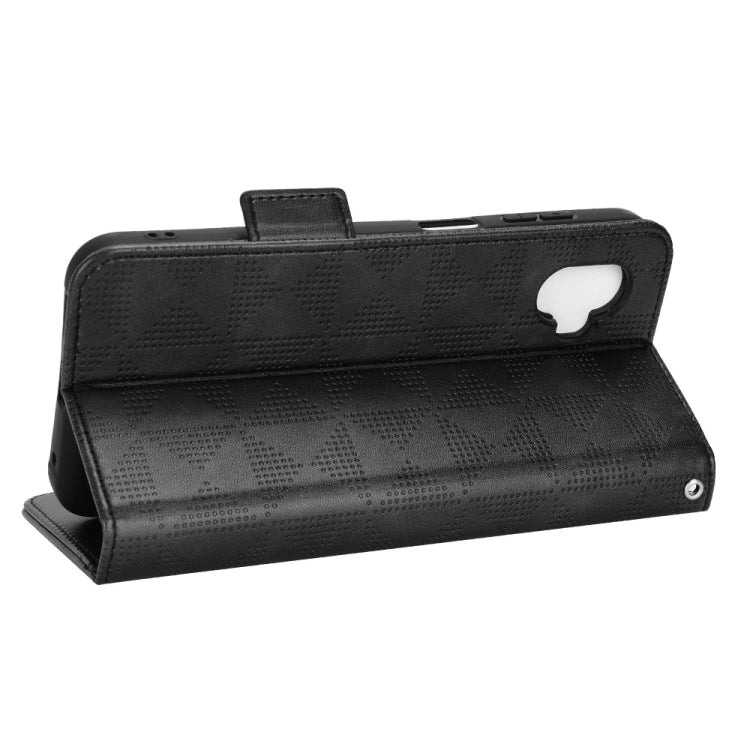 For Samsung Galaxy Xcover 6 Pro Symmetrical Triangle Leather Phone Case