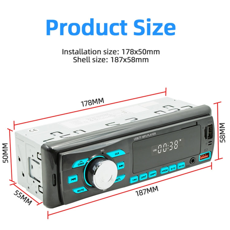 D3102 Car Bluetooth MP3 Player Support Smart Voice Assistant / FM