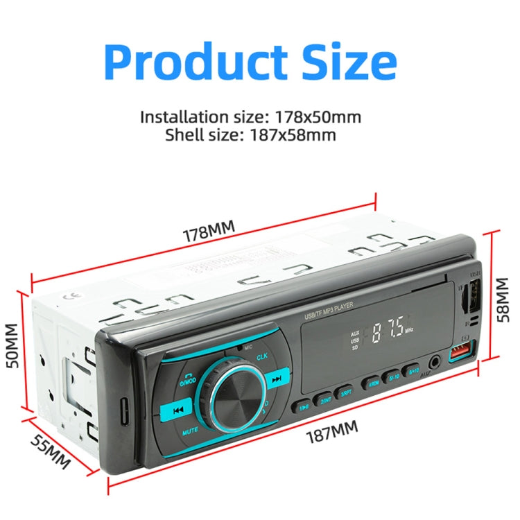 D3106 Car Bluetooth MP3 Player Support Smart Voice Assistant / FM