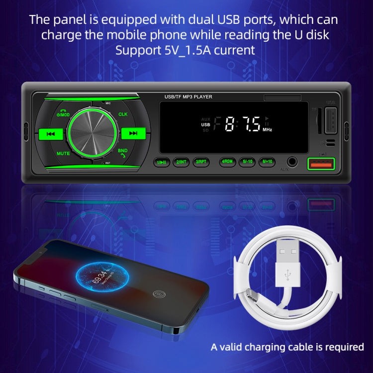 D3106 Car Bluetooth MP3 Player Support Smart Voice Assistant / FM