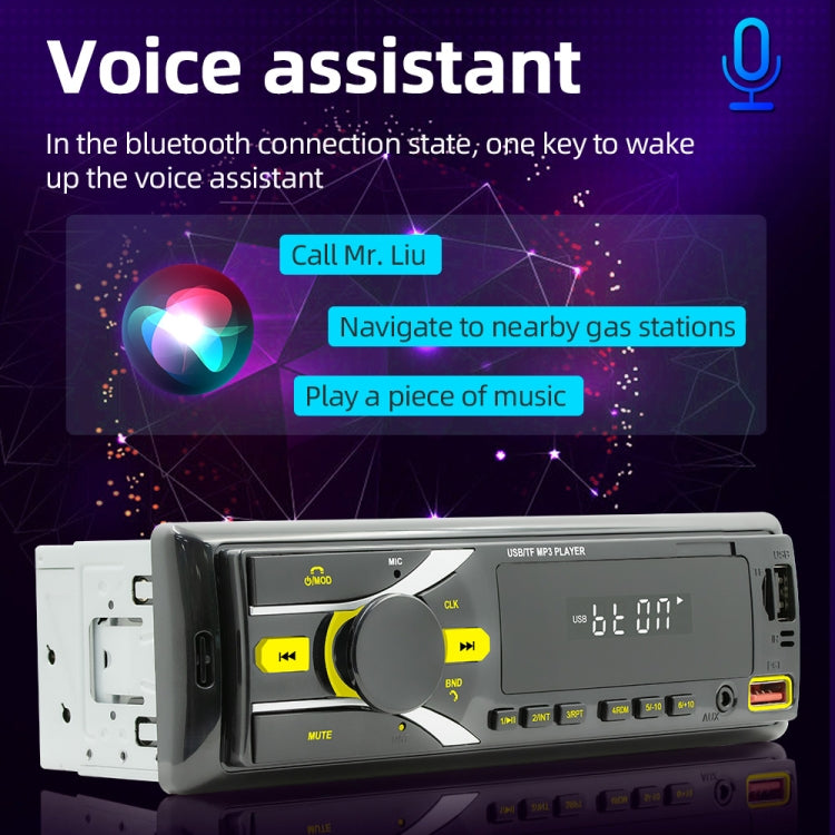 D3107 Car Bluetooth MP3 Player Support Smart Voice Assistant / FM