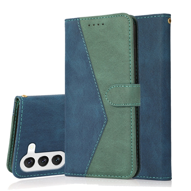For Samsung Galaxy S23+ 5G Dual-color Stitching Leather Phone Case