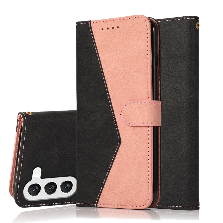 For Samsung Galaxy S23+ 5G Dual-color Stitching Leather Phone Case